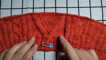 V字花型的编织方法教程，新手可以学会，适合编织套头棒针毛衣图解视频