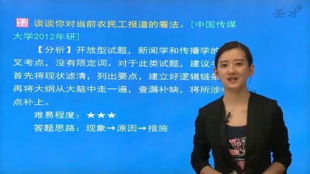 中国传媒大学334新闻与传播专业综合能力 真题解析班 2012年真题及详解（2）