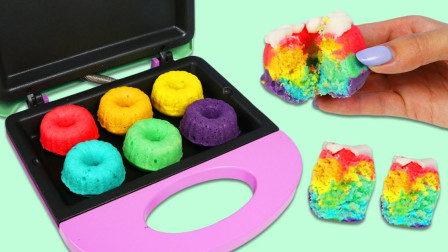 DIY制作美味的彩虹小蛋糕