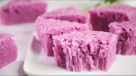 自制简易紫薯白糖糕