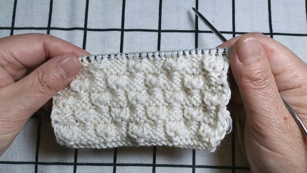 小花朵的编织视频教程二，花型厚实保暖，适合编织冬季棒针毛衣图解视频