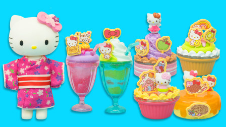 玩具大联萌 凯蒂猫过家家玩具：假日缤纷蛋糕和冰淇淋套装