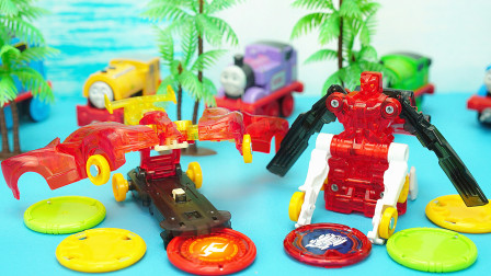 玩具大联萌 爆裂飞车1变形玩具 爆旋飞龙和爆旋猎兵