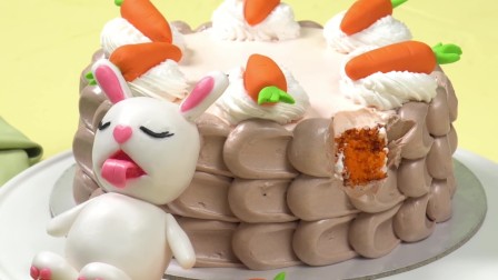 胡萝卜与小兔创意蛋糕
