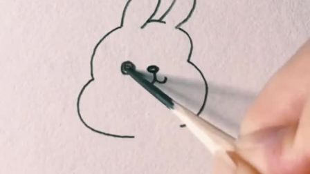 简笔画超可爱的小白兔