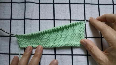 左边绕线引退针的编织视频教程，适合编织平针毛衣，新手可以学会图解视频