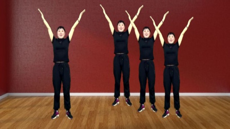 蓝莓思洁广场舞 广场舞教程 活力健身32步《倔强的麻雀》动感活力 附教学