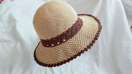 暖阳绒绒第112集手工编织夏季遮阳帽太阳帽的编织教程图解视频