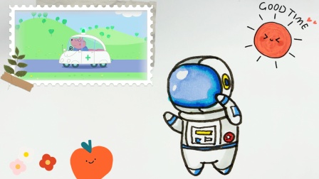 宇航服简笔画，这样画太可爱了孩子一看就会，卡通画/儿童画/绘画