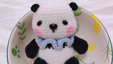 暖阳绒绒第115集手工编织毛线小萌宠熊猫系列玩偶的编织教程图解视频