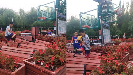 你怎么看？辽宁广场舞大妈霸占篮球场，用花栏和椅子围住引争议