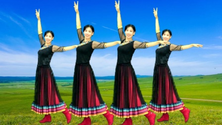阿采原创广场舞-健身操 教学 健身就跳藏族舞《最美西藏》大气好看，跳出好身材