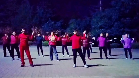 新汶花园广场舞：多情的雨夜多情的你。新汶花园健身舞队。