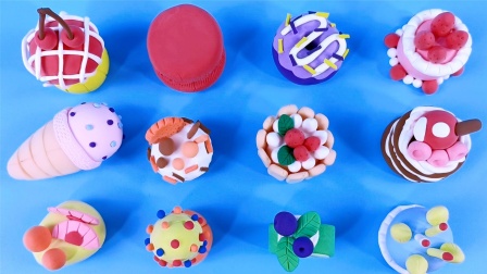 儿童手工益智玩具超轻粘土，DIY各种蛋糕冰淇淋和甜甜圈