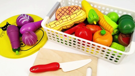 满满一篮子磁吸水果蔬菜切切乐亲子早教益智玩具分享