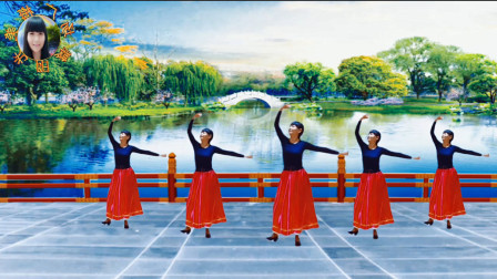阳光美梅广场舞《卓玛》藏族舞-背面演示-编舞：饶子龙