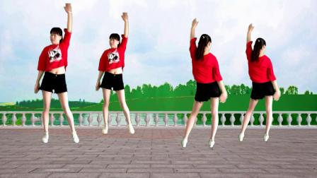 阿真广场舞 第六季 正背面同步广场舞《公虾米》健身操，跟着更好跳