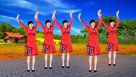 益馨广场舞-入门教学 合集3 热门歌曲《一首醉人的歌》简单欢快大众广场舞