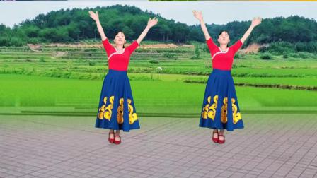 玫香广场舞 第五季  民族风格舞蹈 藏歌天籁广场舞《欢乐的海洋》歌声悠扬，优美大气