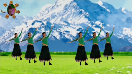阳光美梅广场舞《画你》原创优美大气藏族舞附分解教学