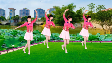 益馨广场舞-民族舞 广场舞《我爱的姑娘在草原》轻快草原风健身舞