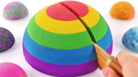 创意多彩太空沙DIY玩具 创意多彩圆形蛋糕