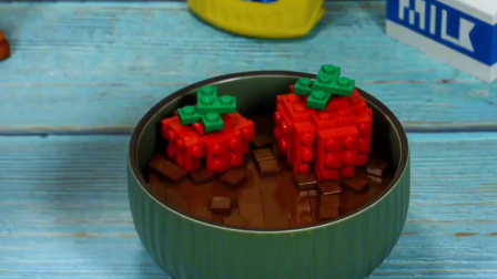 乐高玩具制作，美味的草莓巧克力酱