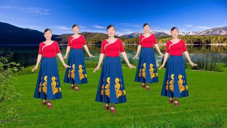 玫香广场舞 第五季  民族风格舞蹈 藏族风情广场舞《草原上升起不落的太阳》经典老歌，醉人心扉