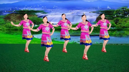 玫香广场舞 第五季  民族风格舞蹈 广场舞《那里的山那里的水》动感欢快，乌兰图雅演唱