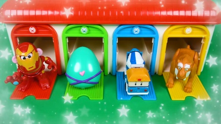 趣味玩具 彩色车库的小巴士变成了各种玩具！