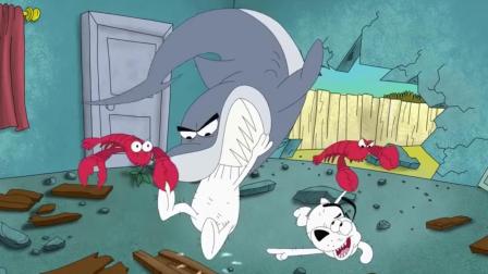 球球配音动漫：小白想要坏顽皮豹 鲨鱼螃蟹竟然咬向它主人