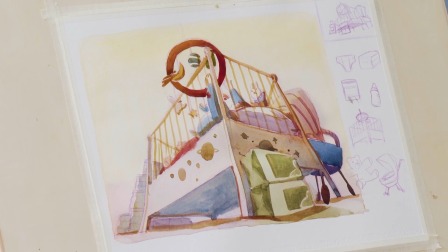 彩铅水粉艺术课，生活中的场景及物品绘画教学 婴儿用品