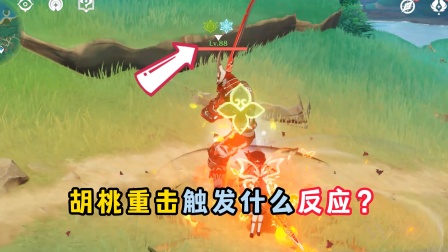 原神：挂上&ldquo;冰和草&rdquo;元素，胡桃重击，第一个触发哪种反应？