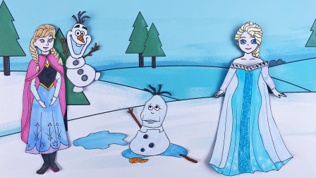 彩衣镇换装秀 第二季 女孩变成冰雪公主，帮助安娜恢复雪人！
