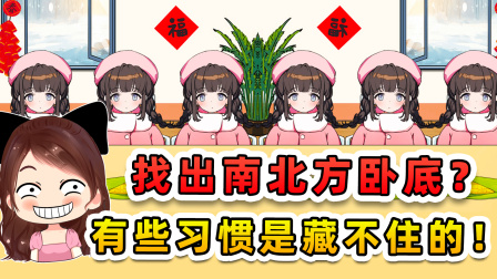 玉儿玩游戏 第三季 找出南北方卧底？有些习惯是藏不住的，乖乖被我揪出来吧！