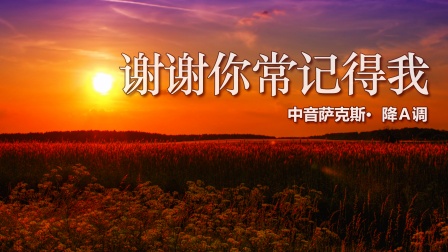 一首老歌《谢谢你常记得我》，最温柔的萨克斯，吹给最想念的人！