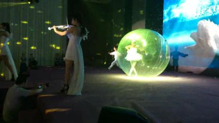 西安水晶球芭蕾舞 动感提琴配合 双人技巧抒情