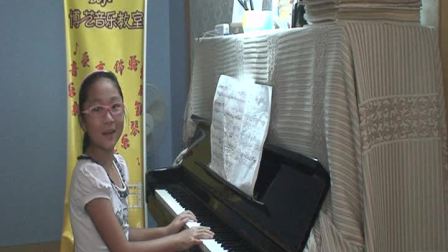 武汉青山区柏艺艺术中心     学员张诗琦&mdash;&mdash;钢琴十级考级曲海湾的浪声