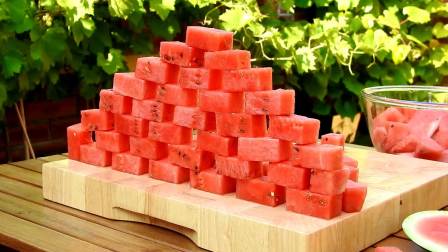 西瓜砖的做法 | 水果藝術 | 创意水果拼盘 | ItalyPaul