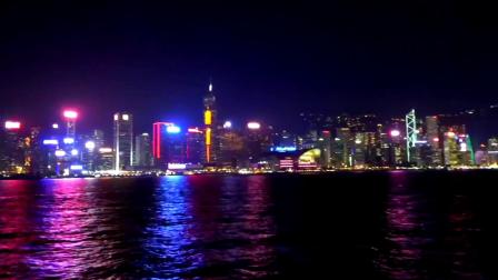香港璀璨夺目的-《维多利亚港夜景》