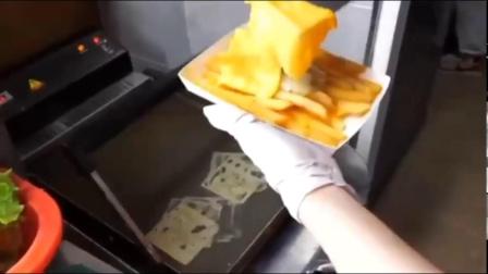 国外美食：令人惊叹的奶酪培根汉堡05