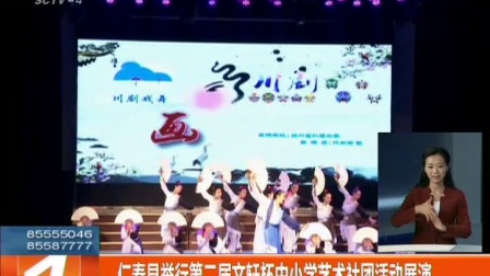 新闻现场-120171105仁寿县举行第二届文轩杯中小学艺术社团活动展演 高清