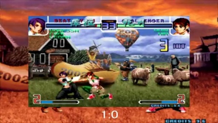 《KOF2002小狼解说》库拉VS死月-超华丽瓦妮莎炫丽连技