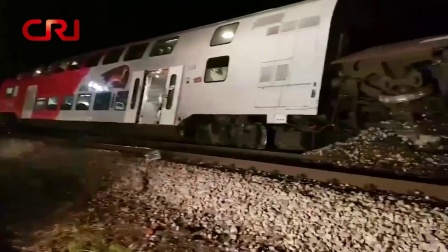 国际时政 奥地利维也纳北部发生火车相撞事故 171223