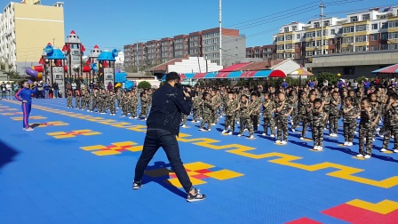 2017洮南市实验幼儿园六一活动，幼儿团体操，加油吧 冠军！