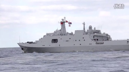 实拍中国海军舰艇编队离开荷兰鹿特丹港前往法国长白山舰运城舰巢湖舰