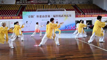 2018霍山县传统武术比赛开幕式 武当13式 集体表演
