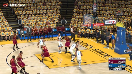 NBA2K17总决赛勇士vs骑士第一场！库里杜兰特詹姆斯对决