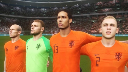 【实况足球】2018欧足联国家联赛模拟比赛, 法国 VS 荷兰, 双方上演了一场精彩的互交白卷