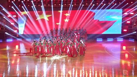 陆河县老体协庆祝中华人民共和国成立七十周年文艺晚会、县老体协代表队。大型歌伴舞[我和我的祖国]2019.9.25